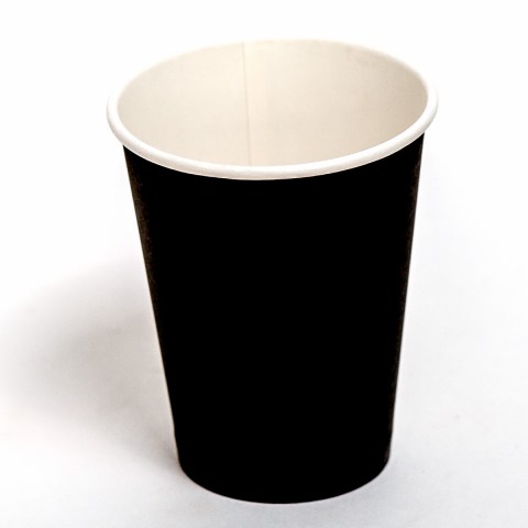 Бумажный стакан черный 350 мл